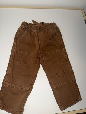GAP Kids Brown Distressed Pull-On Pants